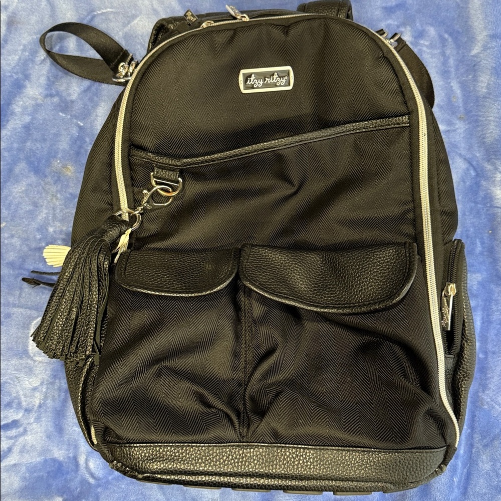 Itzy Ritzy Black Large Diaper/Backpack Bag